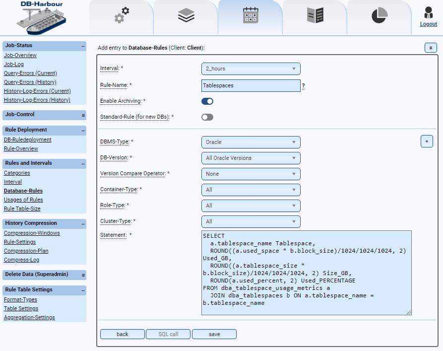 Enter a select query